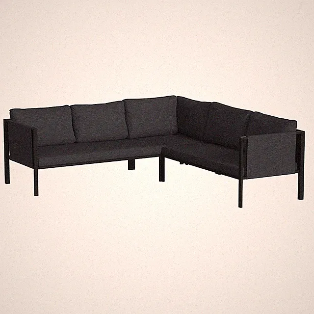 Flash Furniture Lea Sectional With Cushions, Charcoal - GM-201108-SEC-CH-GG