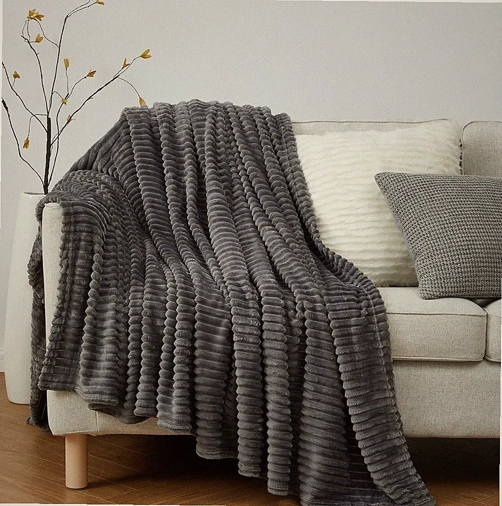 Fleece Throw Blanket for Couch Sofa Super Soft Lightweight Cozy Throws Best Gift