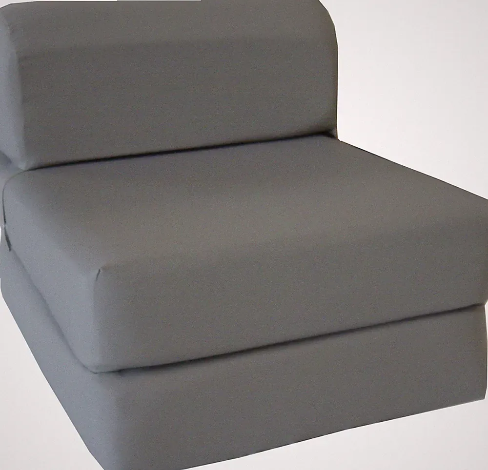 Flip Chair Folding Foam Beds, Foldable Guest Sofa Bed, Couch 6x24x70, Gray