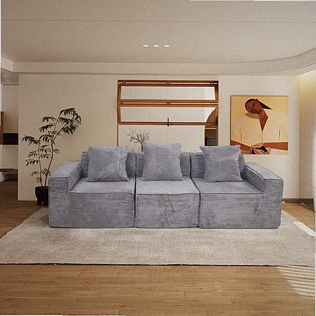 Floor Couch,Compression Sofa,Convertible Floor Sofa Bed-with Pillow Back Suppo