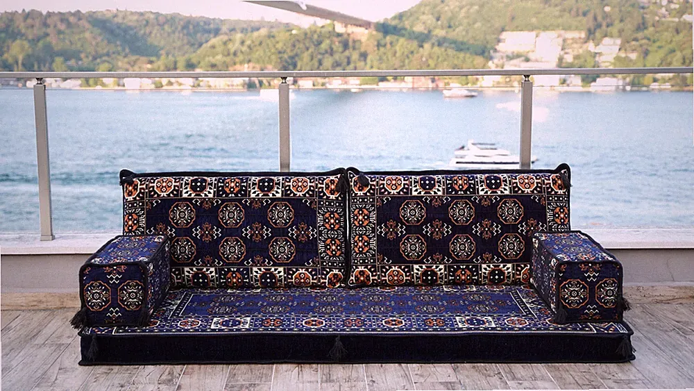 Floor Cushions, Sectional Sofa, Sofa Cover, 70s Sofa, Sofa and Loveseat