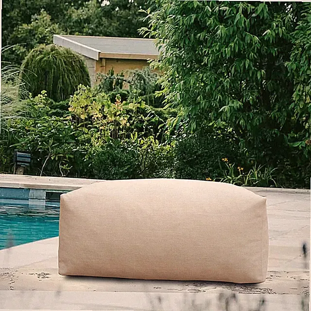 Foam Filled Modular Bean Bag Chair Ottoman/Coffee Table