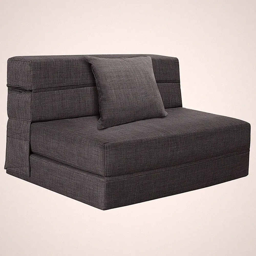 Fold Sofa Bed Couch Twin Size with Pillow Memory Foam Convertible Sleeper Chair