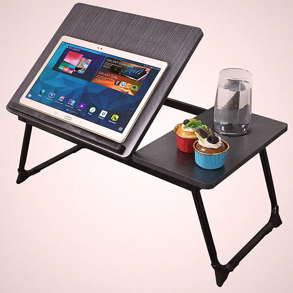 Foldable Laptop Table Stand Lap Sofa Bed Tray Computer Notebook Desk Adjustable