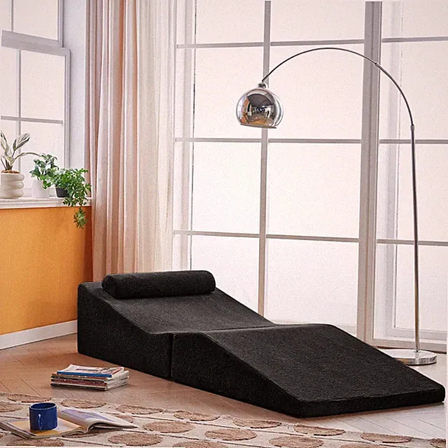 Foldable Portable Sofa Bed Eco-Friendly Multi-Color Sponge Lounger