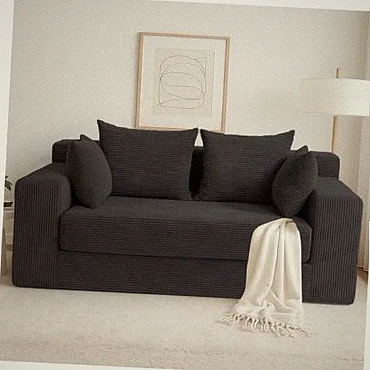 Foldable Sofa Bed - Boneless Loveseat - Foldable - 3 in 1