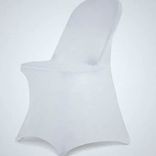 Folding Chair Covers 10PCS White for Wedding Event Decoration Set