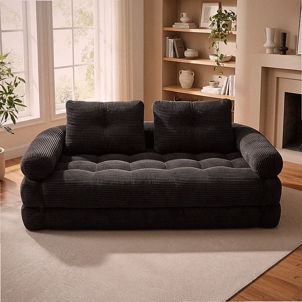 Folding Convertible Sofa Bed,Pull Out Bed Futon Sleeper Sofa Boneless NoAssembly