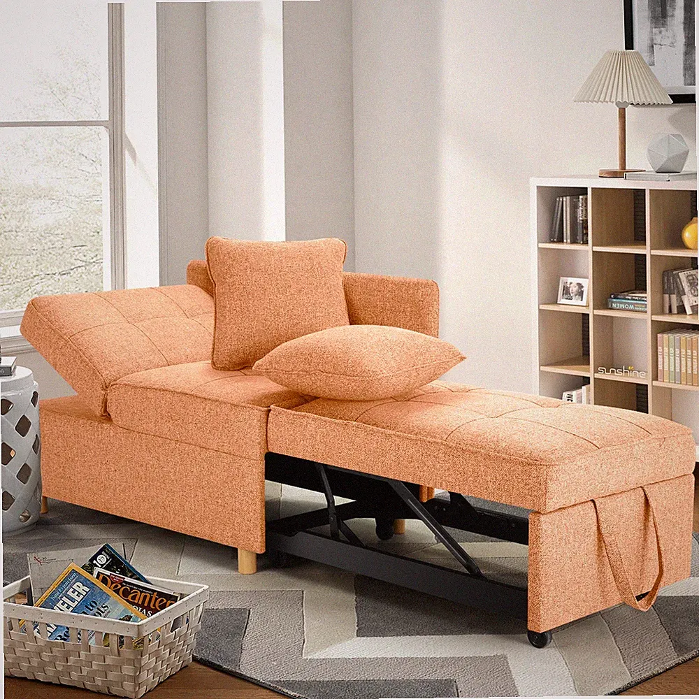 Folding Ottoman Sofa Bed Convertible Chair 4-in-1 Multi-Function Sleeper Sofa🌙