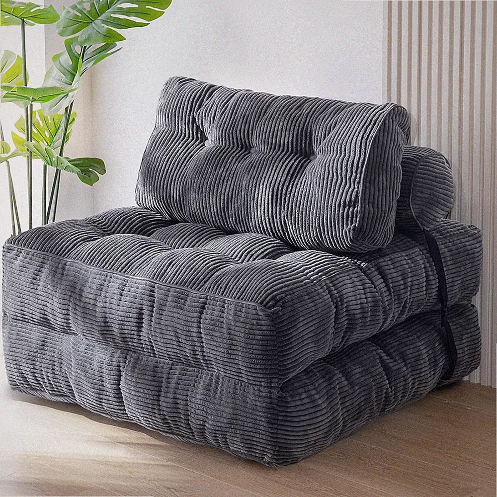 Folding Sofa Bed, Convertible Chair Bed with Pillow