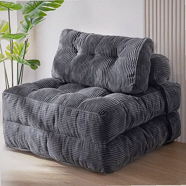 Folding Sofa Bed, Convertible Chair Bed with Pillow Foldable Couch with Back Sup