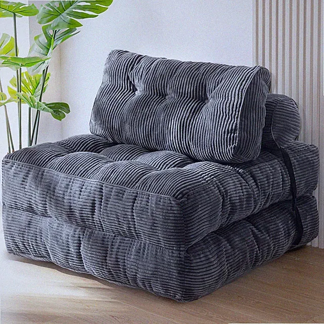 Folding Sofa Bed, Convertible Sleeper Chair with Pillow Comfy Floor Sofa Lounge