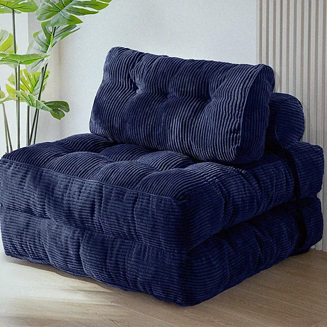Folding Sofa Bed, Convertible Sleeper Chair with Pillow Comfy Floor Sofa Lounge
