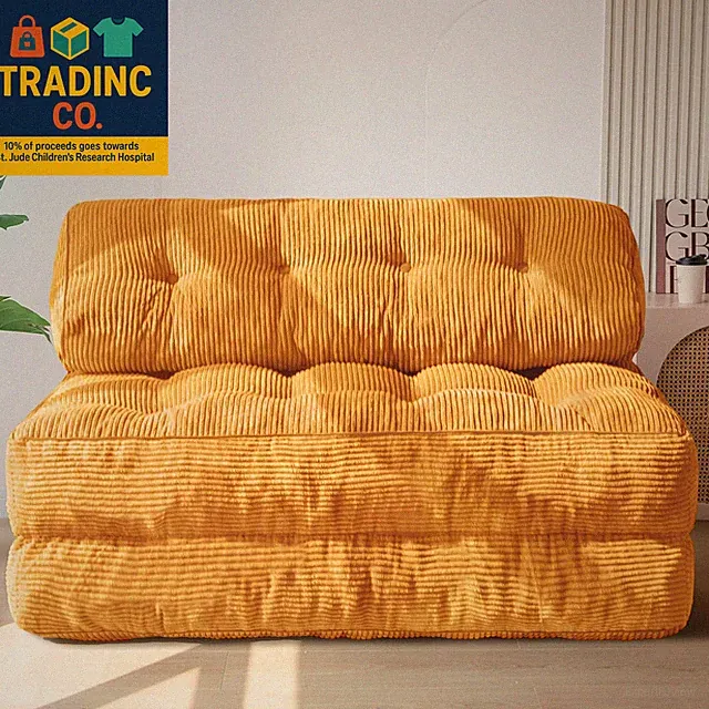 Folding Sofa Bed, Convertible Sleeper Chair with Pillow Foldable Matress with Ba