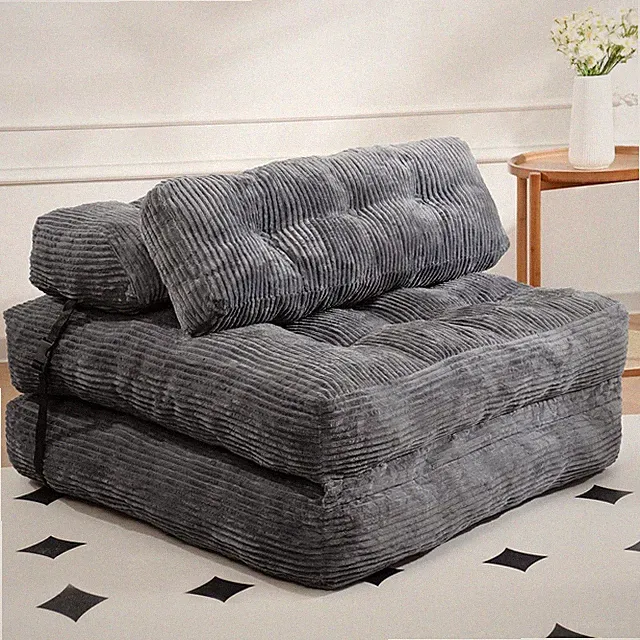 Folding Sofa Bed, Folding Chair Bed with Pillow, Convertible Lazy Sofa Bed with