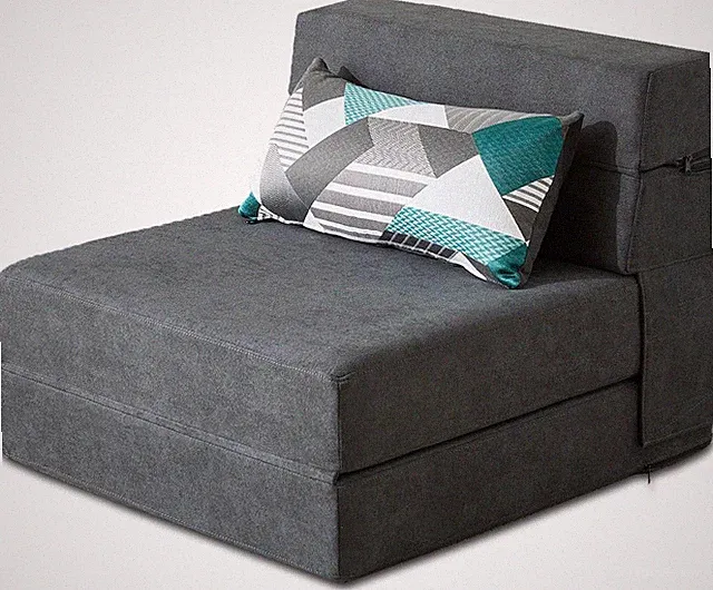 Folding Sofa Bed Single Size with Pillow Memory Foam Convertible Sleeper Chair F
