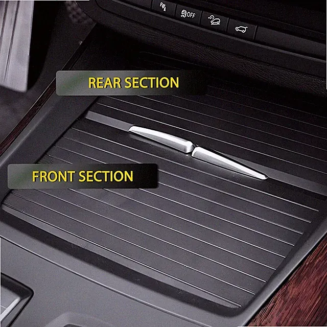 For 2007-2014 BMW X5 X6 E70 E71 2PC Console Cup Holder Roller Blind Cover Tray