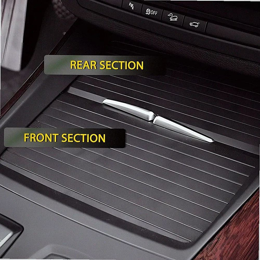 For BMW X5 X6 E70 E71 2007-14 Front Console Cup Holder Roller Blind Cover Kit 2X
