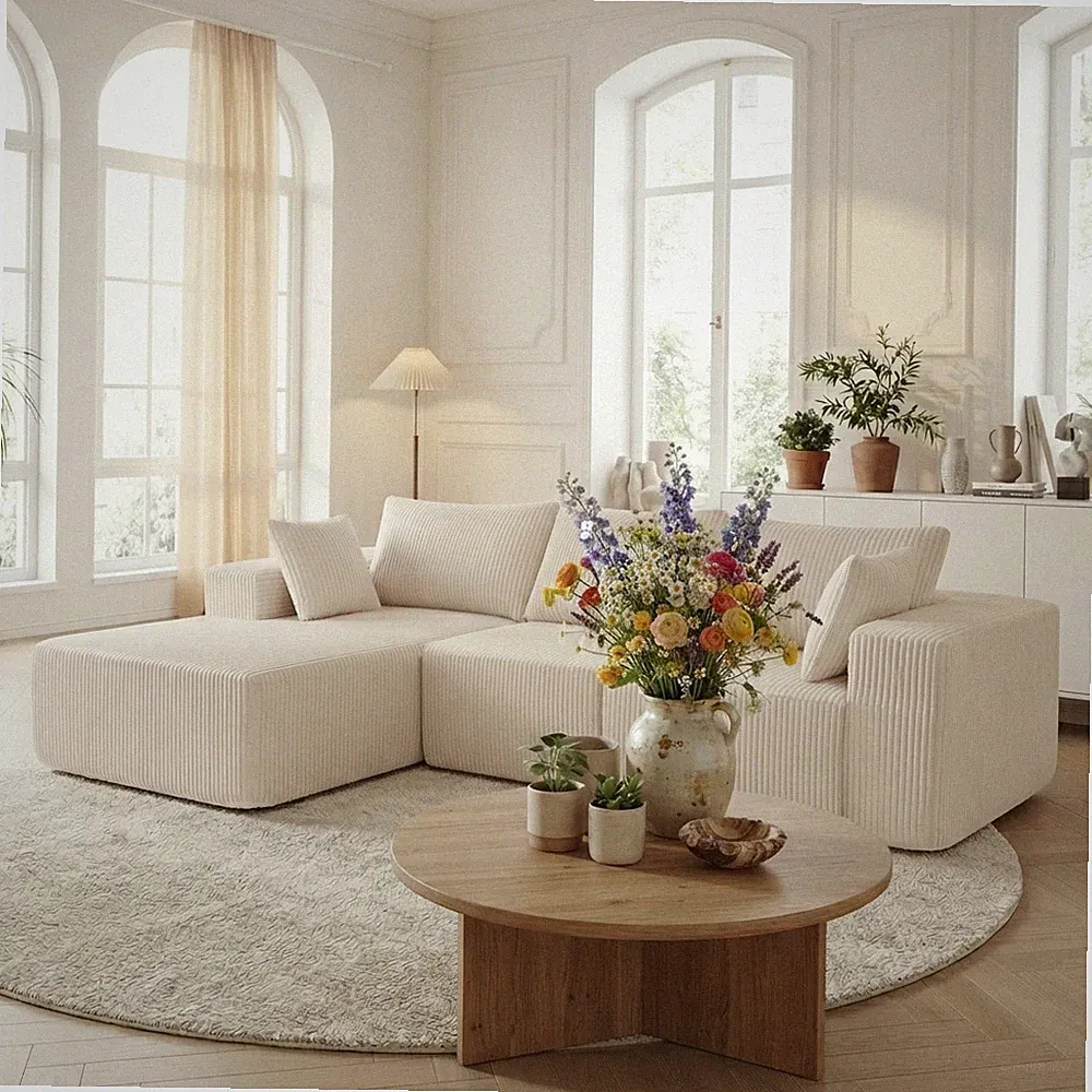 Free combination Sectional Boneless Couch for Living Room