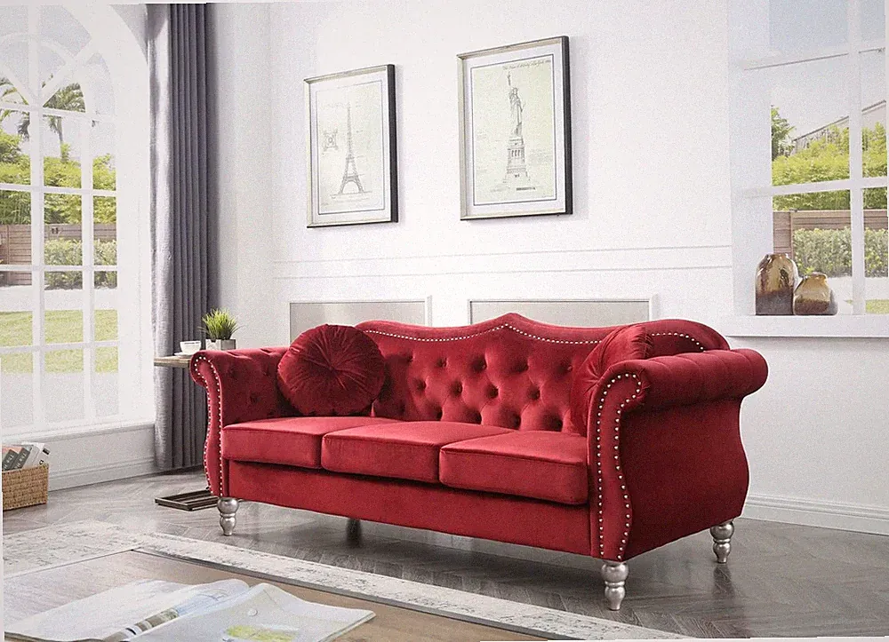 French Country Velvet Upholstery Fabric Solid, Pattern, Living Room Sectional So