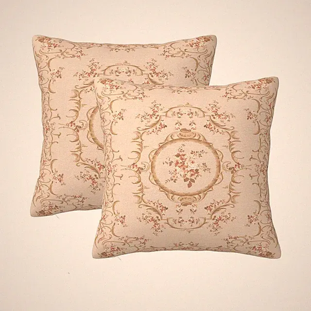French Vintage Country Throw Pillow Covers Set of 2 Cushion Covers for Couch...