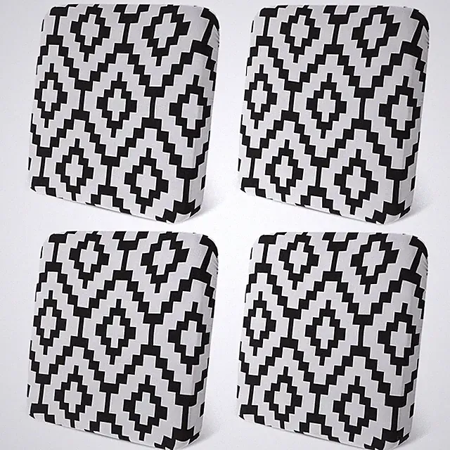 Frienda 4 Pcs Stretch Patio Cushion Covers, Outdoor Couch Covers Replacement, Bl