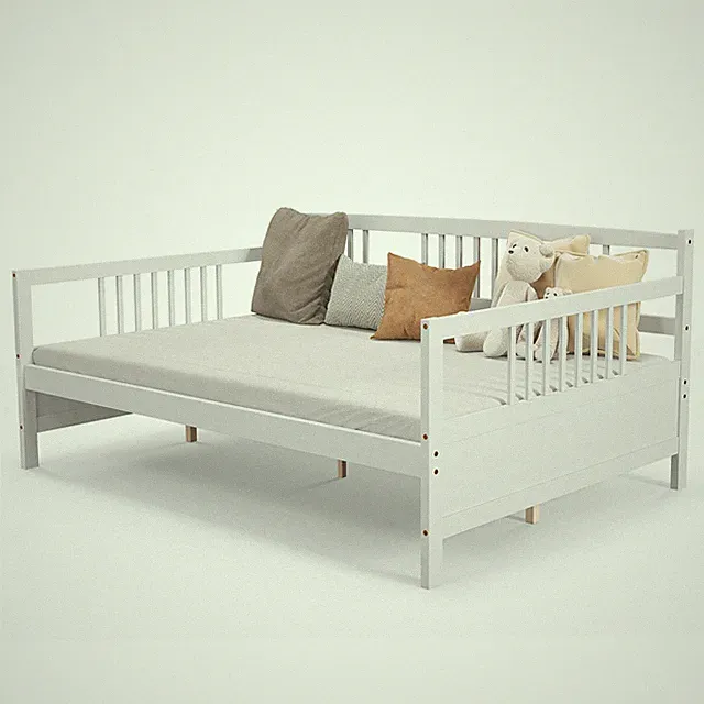 Full-Size Daybed Elegant Sofa w/Moth-proof Performance&Ample Storage Space White