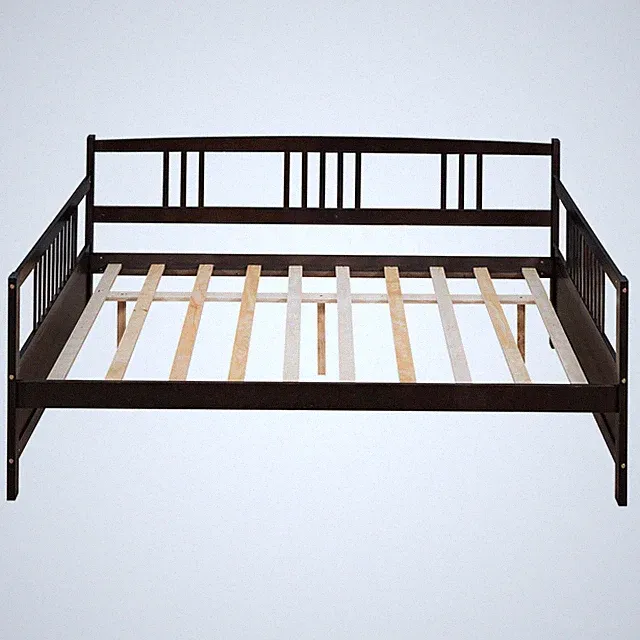 Full Size Daybed with Support Legs Espresso