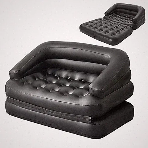 Full Size Inflatable Sofa Bed for Camping, Pool, Float Couch
