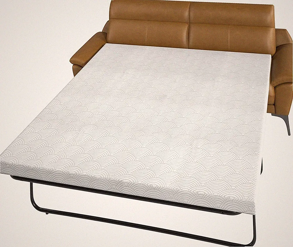Full Sofa Bed Mattress Replacement, No Metal Bar Feel 72"x52" Gray | 4"