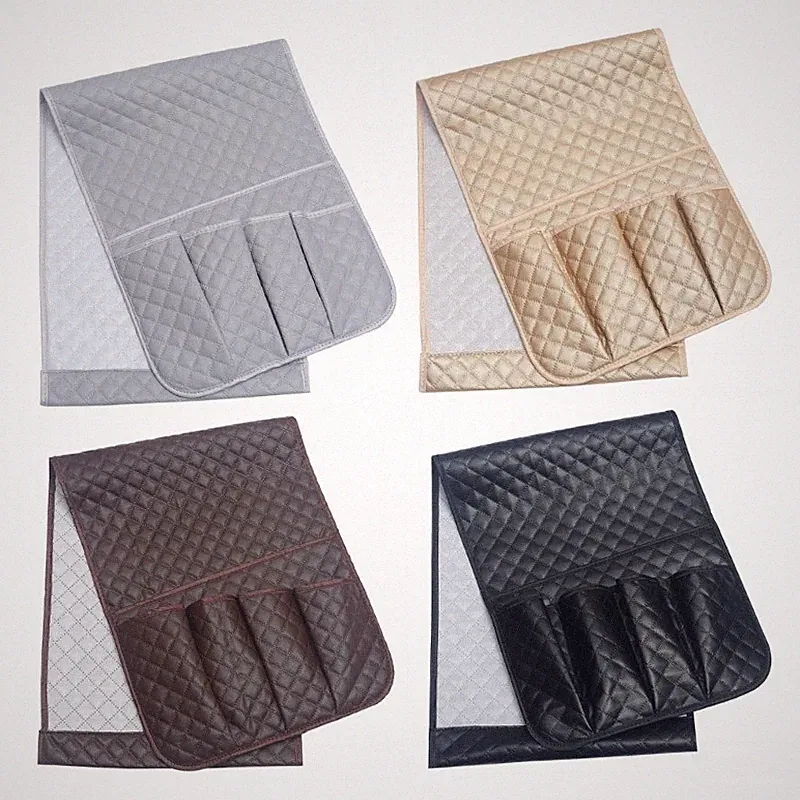 Functional PU Leather Home Storage Bag for Sofa Armrest Against Slip Practical