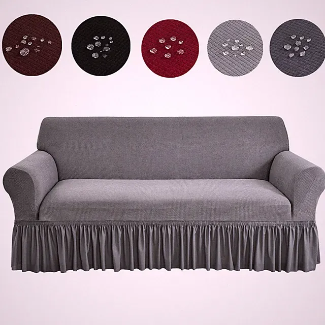 Funda Elastica Para Sofa Cubre De 3 2 Plazas Protector Mascotas Forros Sofas Gri