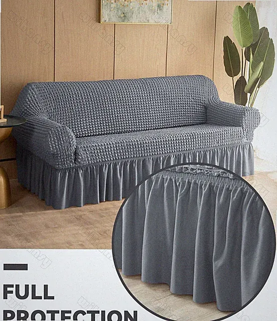 Fundas Para Sofas Cubiertas Protector Sofa De Sala Sofá Set Forros Sofas Gris