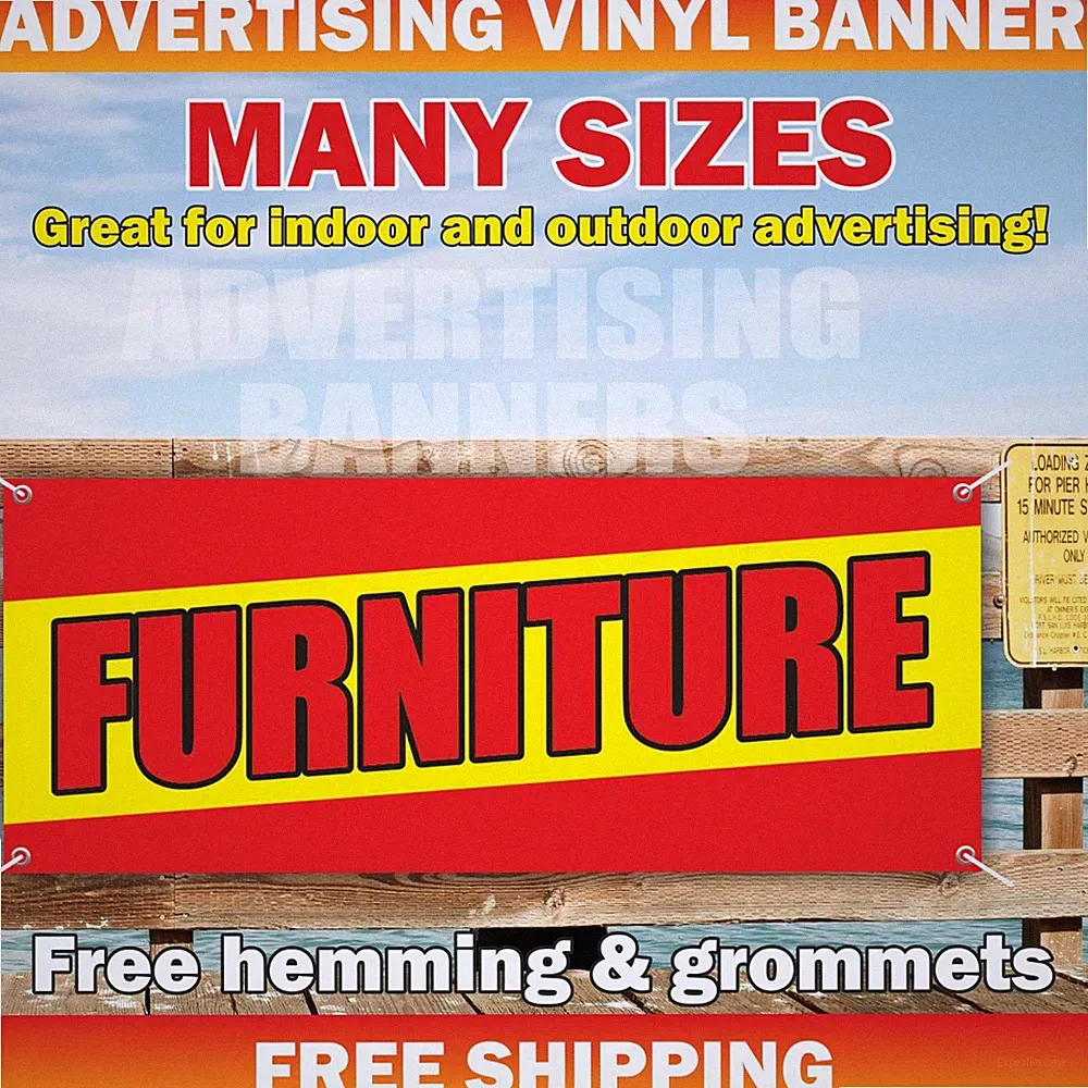 FURNITURE Advertising Banner Vinyl Mesh Sign Sofa Mattress Bed Bath sale