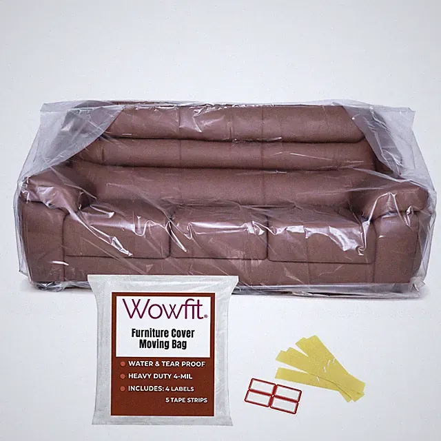 Furniture Cover Dust-Proof Moving Bag for Sofa & Boxes – Clear, Odorless Plas...