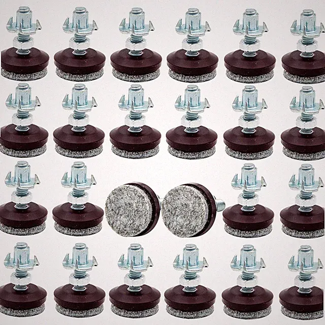 Furniture Leveling Feet with Locking Hardware