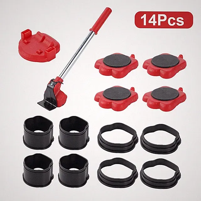 Furniture Lifter Adjustable Height Furniture Moving Tool Set Movers with Wheels
