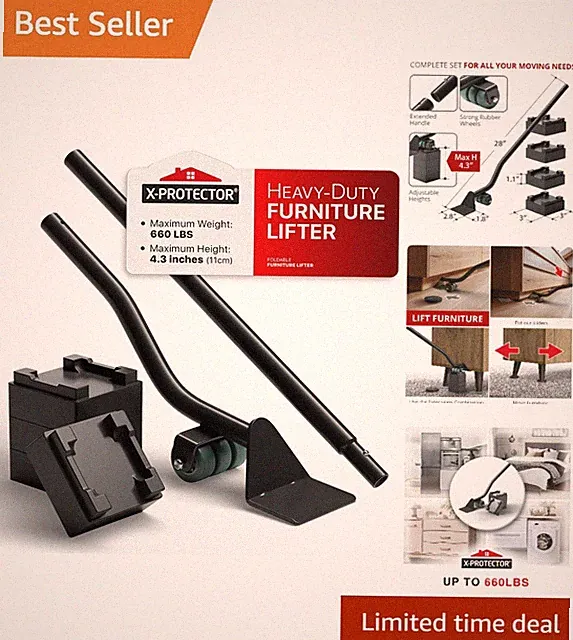 Furniture Lifter Tool - Ergonomic Lift Solution for Heavy Furniture