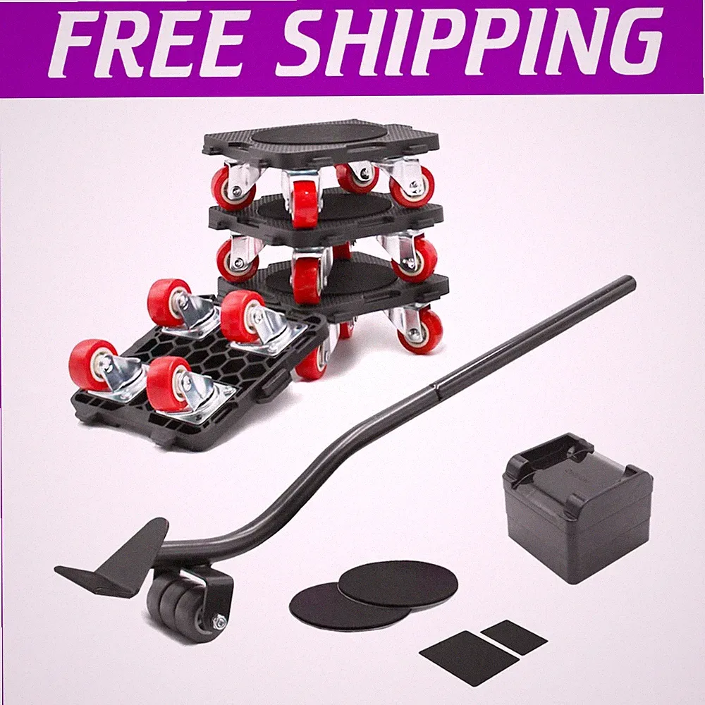 Furniture Movers with Wheels & Lifter Set, 660 Lbs Capacity