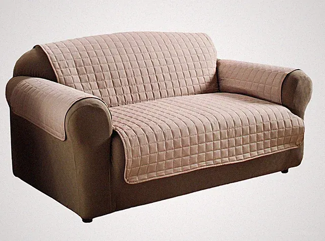 Furniture Protector Loveseat Innovative Textile Solutions Quilted Microfiber Tan