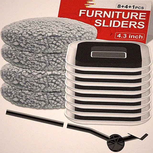 Furniture Sliders 8+4+ Multi Surface 4.3in Carpet Hard Floor HK Upgrade