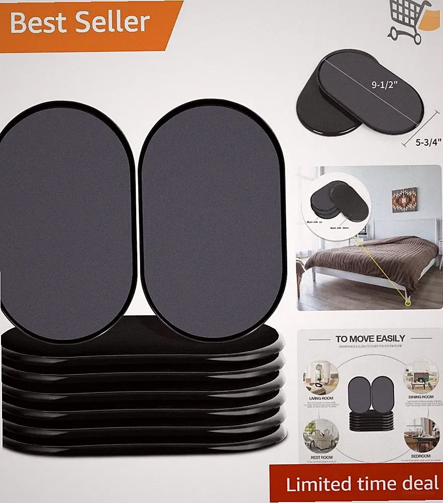 Furniture Sliders Carper Large Heavy Duty Pack for Sofa Bed Moving 8