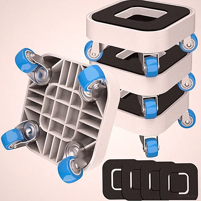 Furniture Sliders with Wheels Dolly with 360 Rotatable Wheels 750lb Load