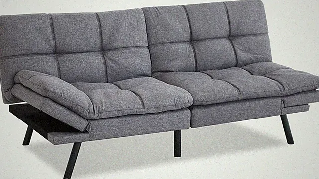 Futon Couch Bed with Mattress and Frame Included,Comfortable Loveseat Sleeper So