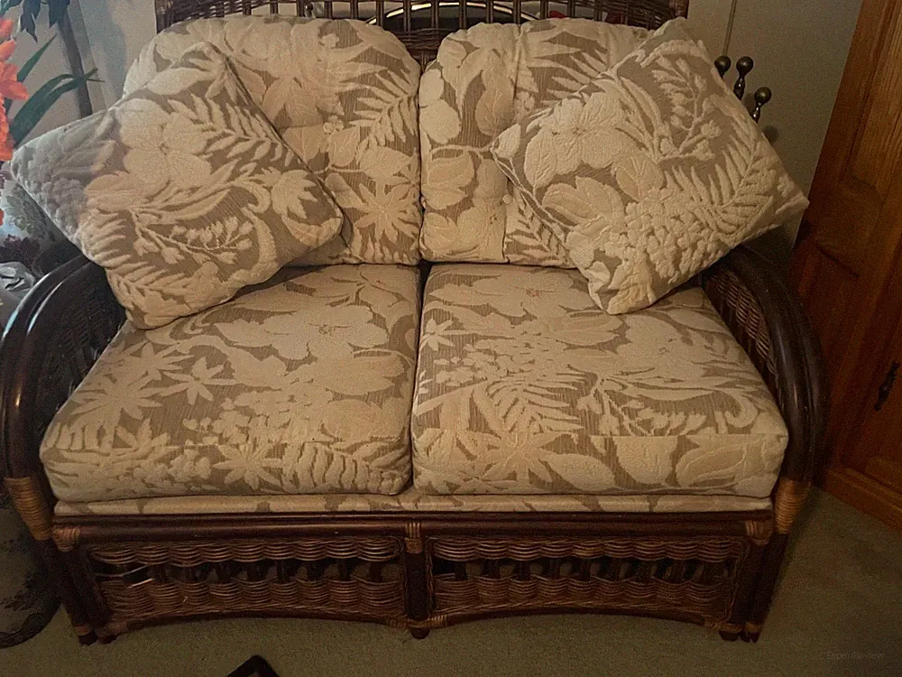 futon couch wood/bamboo frame used as is
