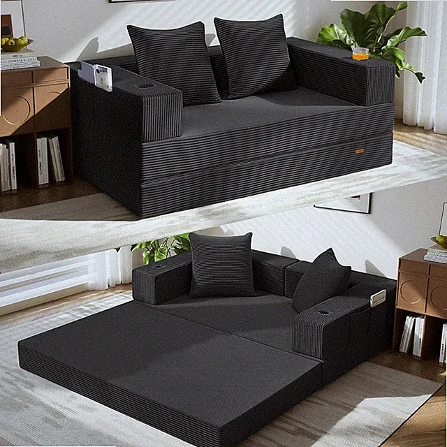 Futon Sofa Bed Convertible Couch Folding Floor Sleeper Mattress Low Profile