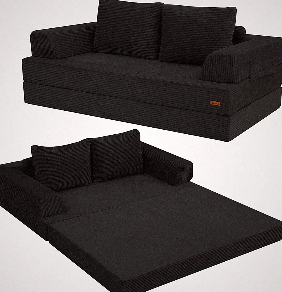 Futon Sofa Bed, Convertible Folding Sofa Bed, Boneless Couch Loveseat Corduroy w