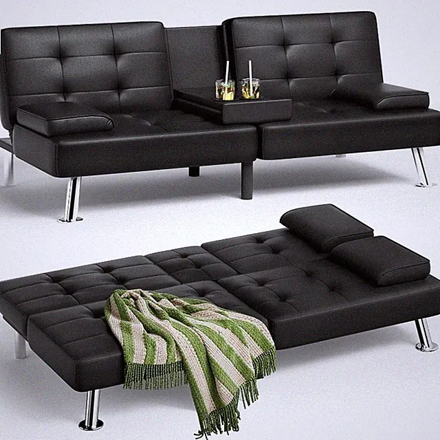 Adjustable Headrest Futon