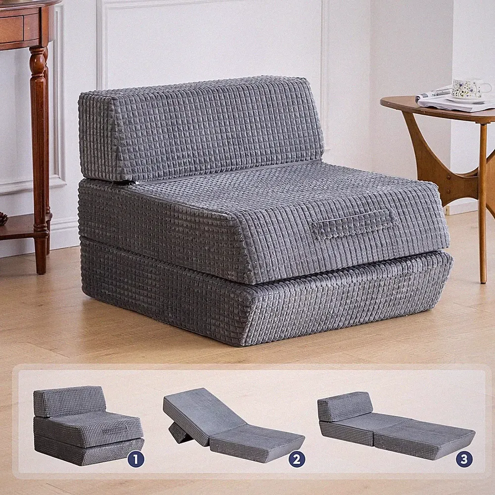 Futon Sofa Bed,Sleeper Chair - Convertible Sectional Sleeper Sofa, Floor Bed Mat