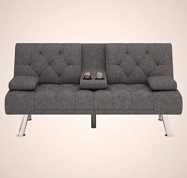 Futon Sofa Bed Upgrade With Homfa Dark Gray Sofa Bed:Comfort & Style